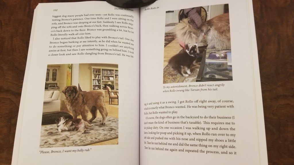 Page 102 & 103 from The Life and Times of Le Bronco von der Löwenhöhle. Stories and Tips from Thirteen Years with a Leonberger.