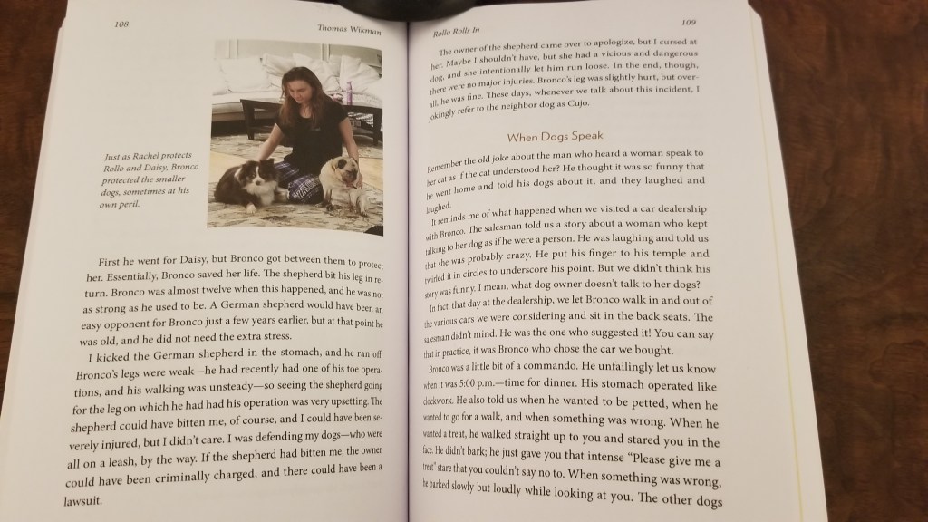 Page 108 & 109 The Life and Times of Le Bronco von der Löwenhöhle. Stories and Tips from Thirteen Years with a Leonberger.