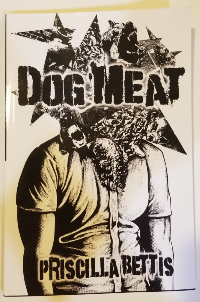 Photo of the front cover of Dog Meat. Dog Meat is a dystopian fiction / horror story that takes place in an imaginary totalitarian state. Click on picture to go to the paperback version page on Amazon.