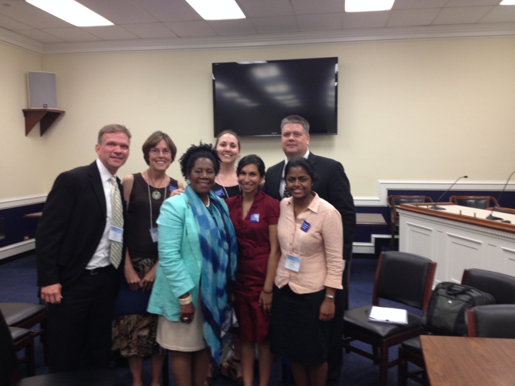 6 CCL members with Congresswoman Sheila Jackson Lee