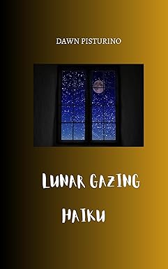 The front cover is in gold cover featuring a window with a night sky in background. There are stars and a moon in the night sky.