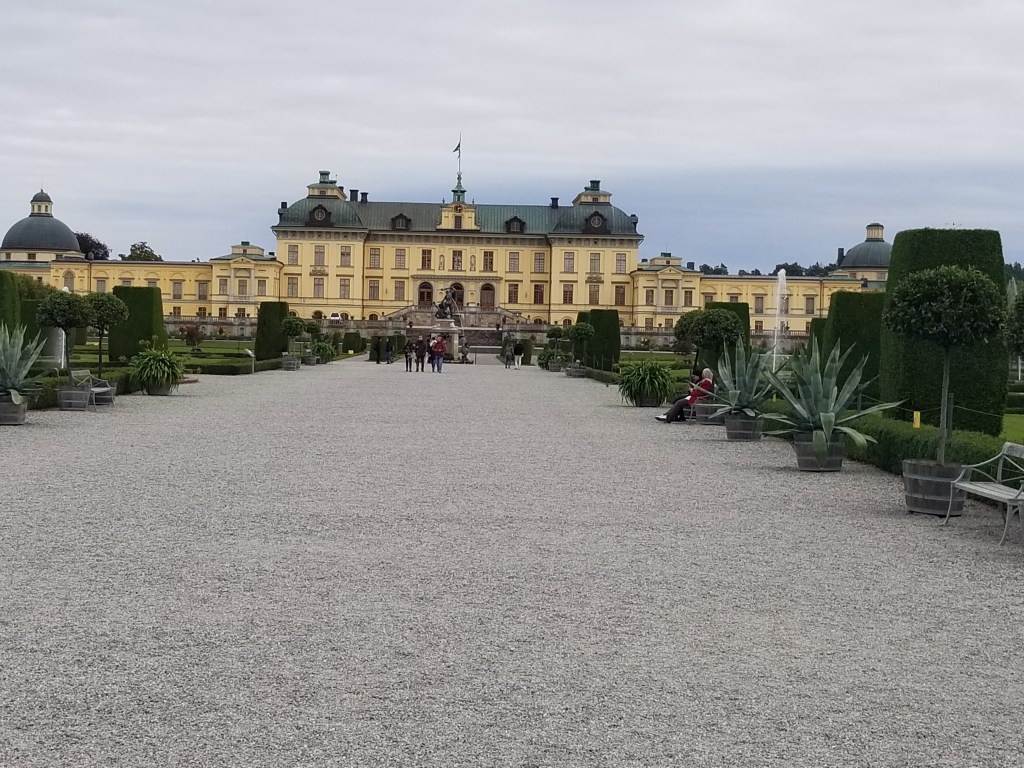 My photo of Drottningholm castle taken from the garden, a very large garden.