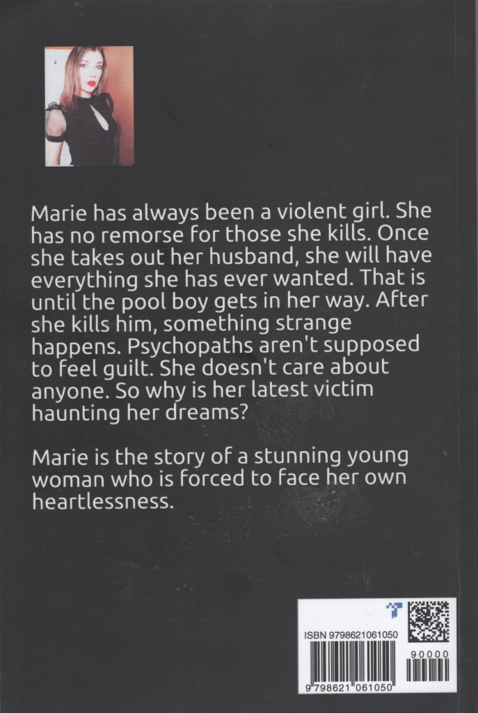 Photo of the author and a description of the book