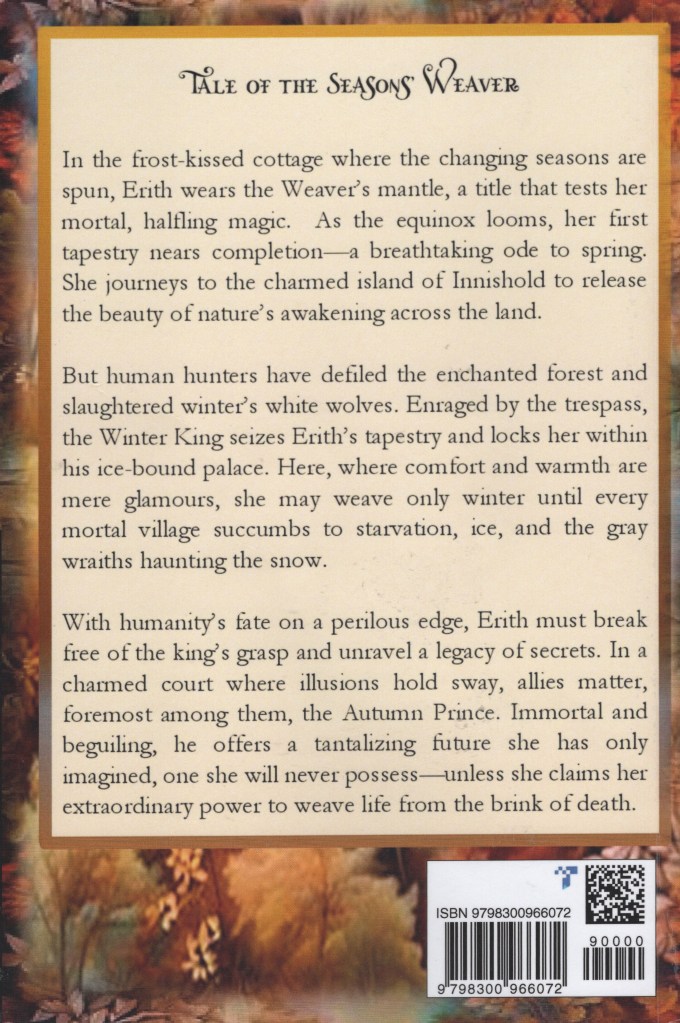 Photo of the author, an overview of the author, and a description of the book