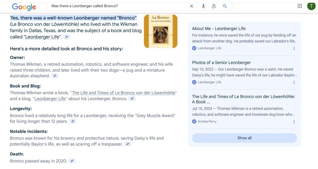 The picture is a screenshot. The Google AI answer is below.