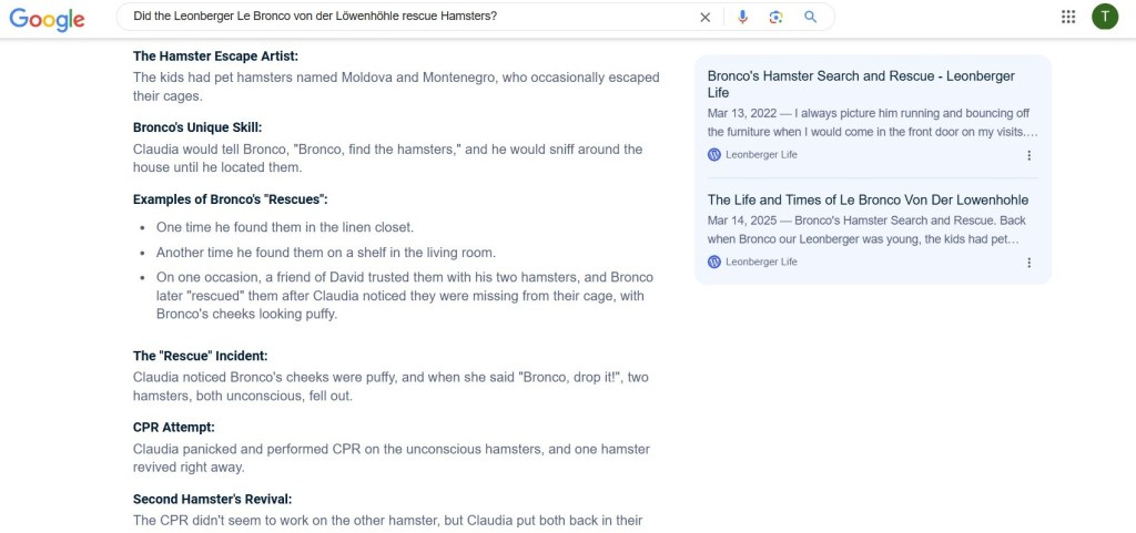 The picture is a screenshot. The Google AI answer is below