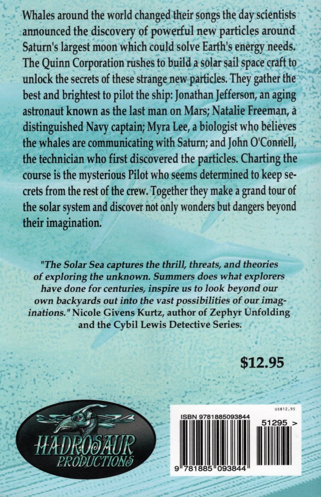 An overview of the book as well as a recommendation for the book, both written on a blue background.