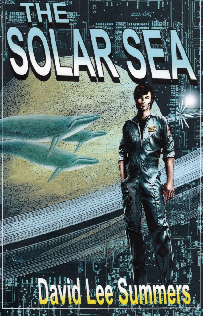 The front cover features Saturn with its rings, a man in a space suit and humpback whales.