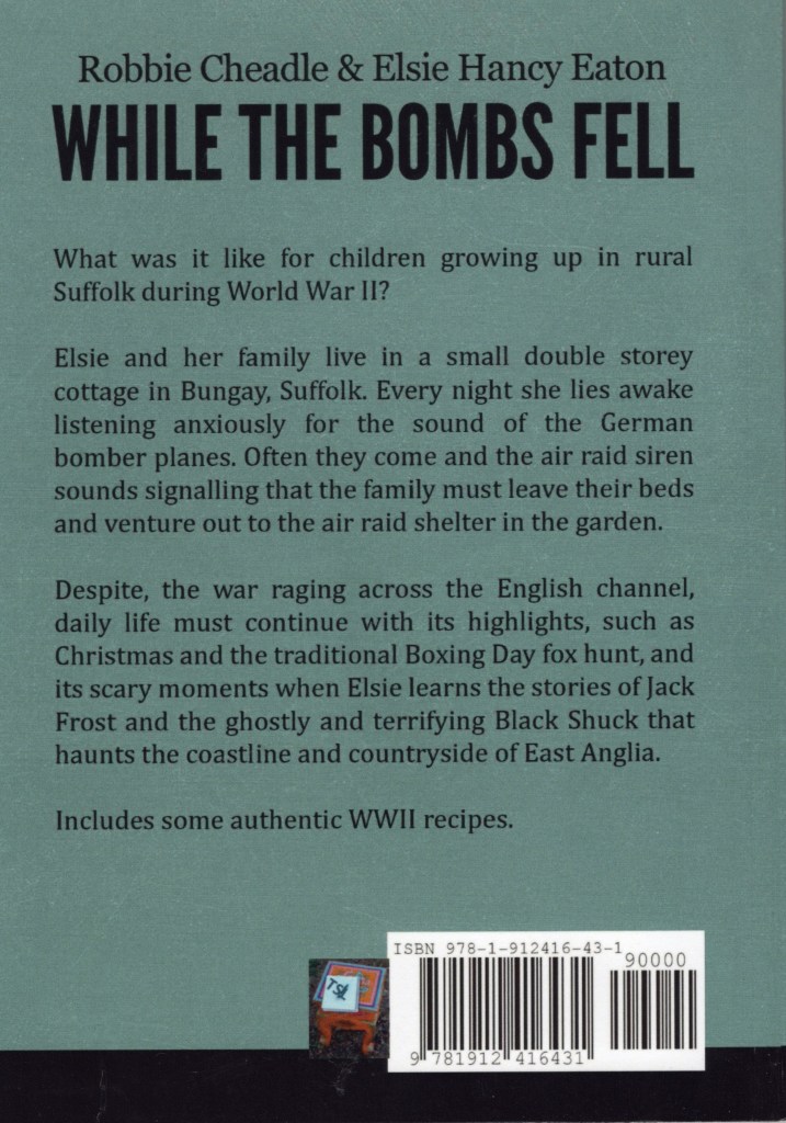 The back cover is dark green and has a description of the book, as well as author names and title.