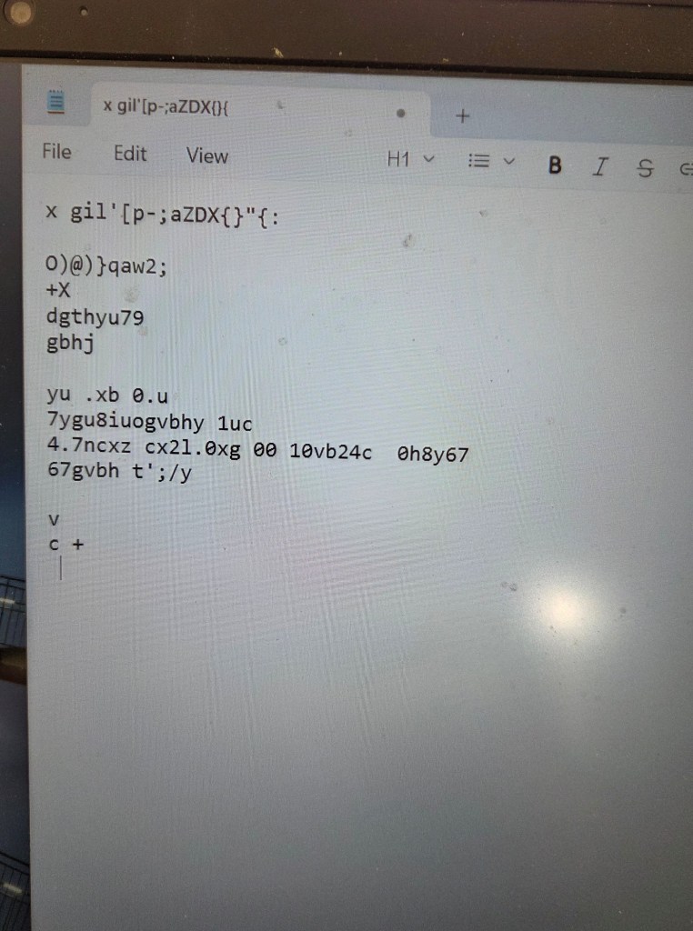 Random scrambled characters